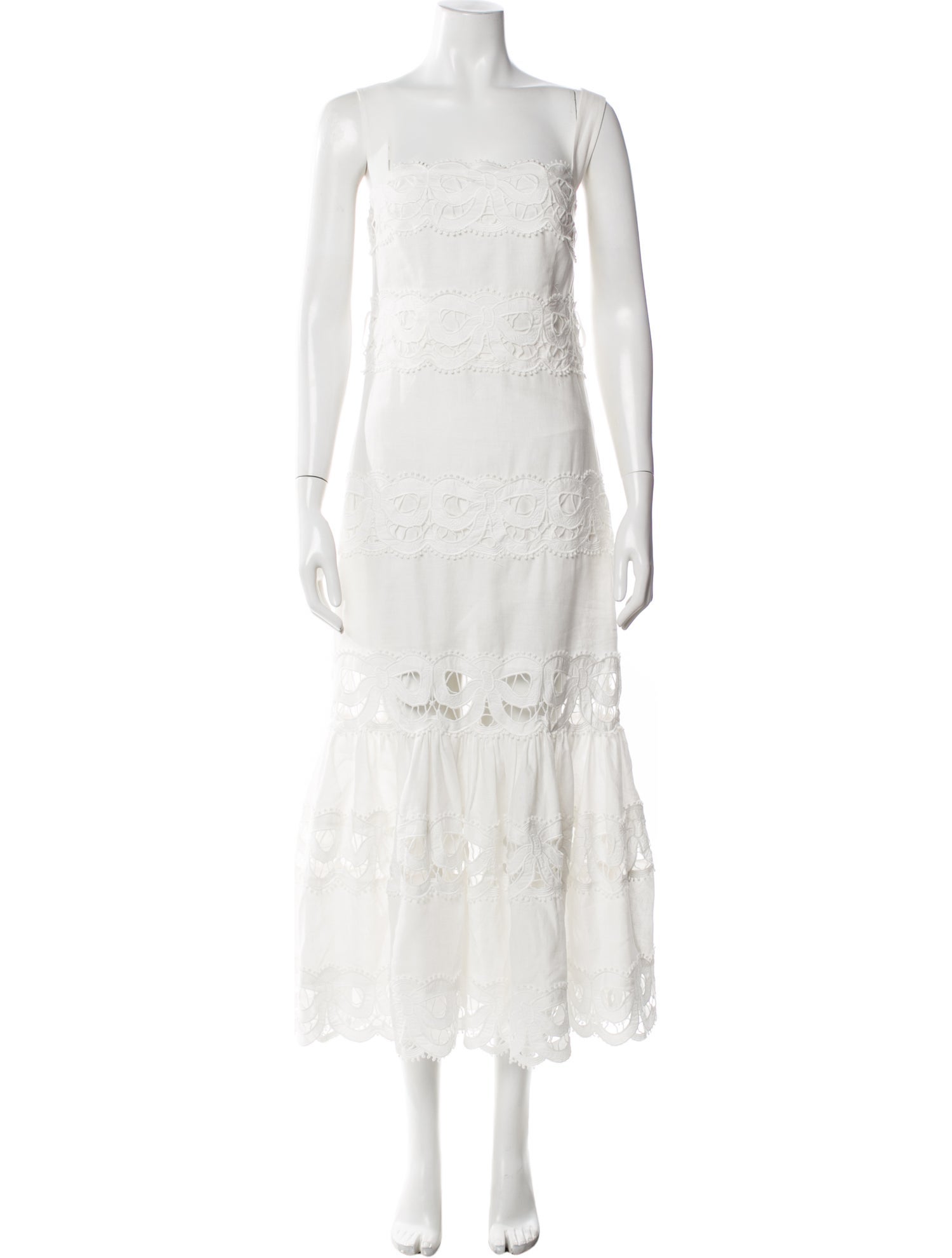 self portrait linen dress Cream Linen Mini Dress self-portrait-US