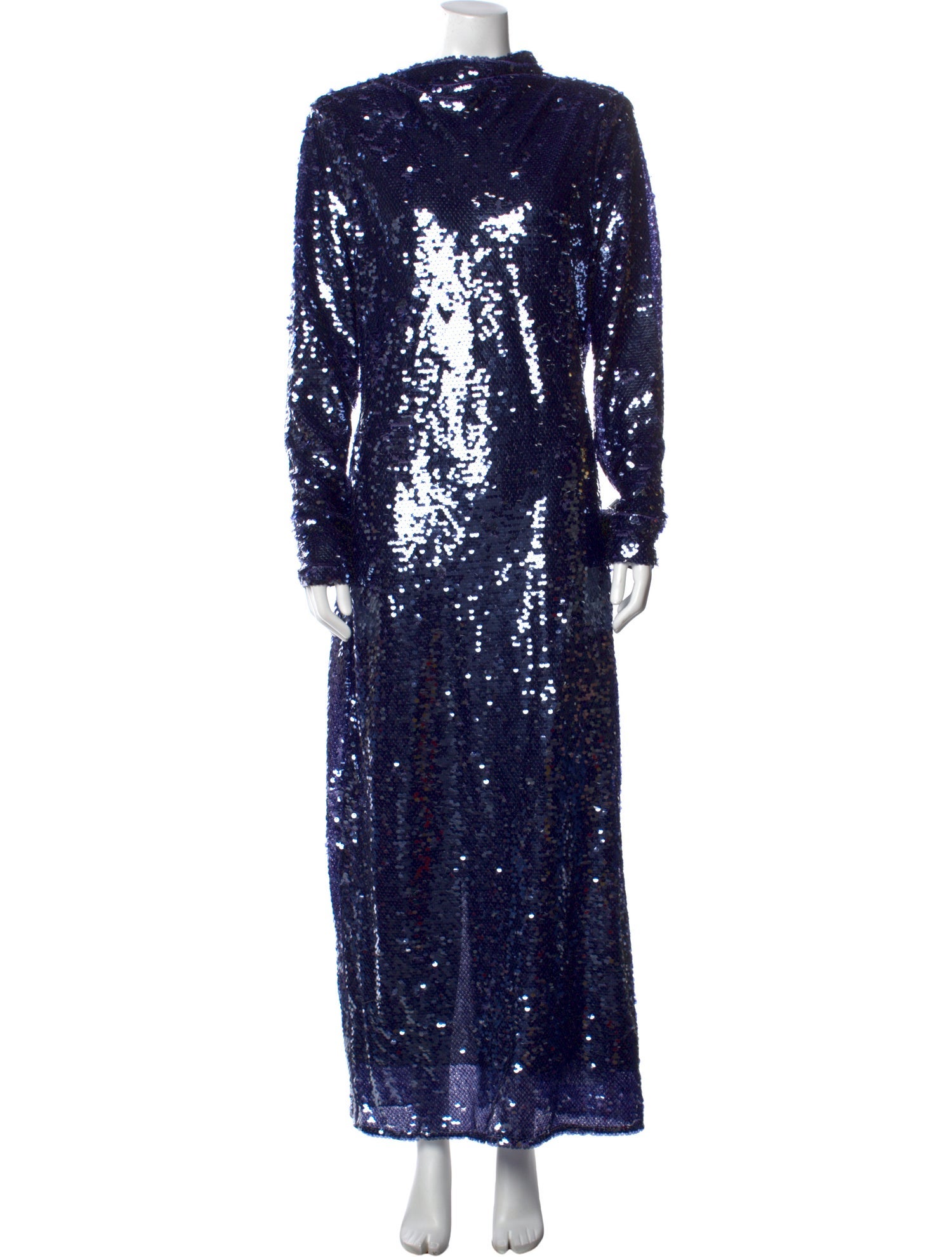 self portrait sequin dress blue Navy Floral Sequin Maxi Dress