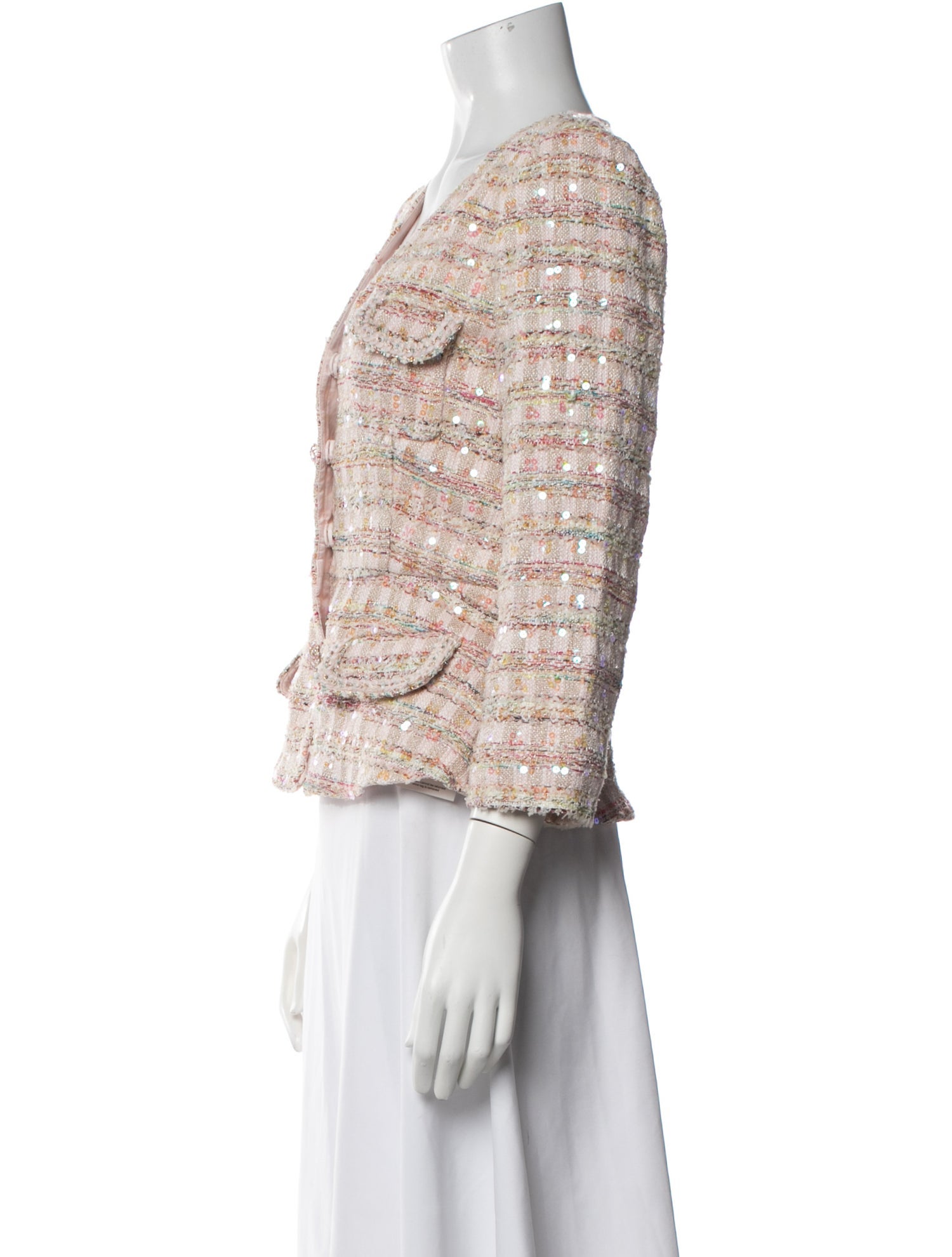 Self-Portrait Tweed Pattern Jacket