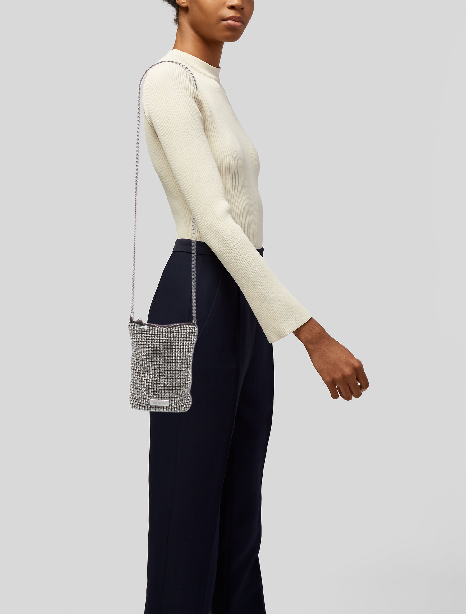 Chanel Crossword Logo Pochette - Neutrals Mini Bags, Handbags