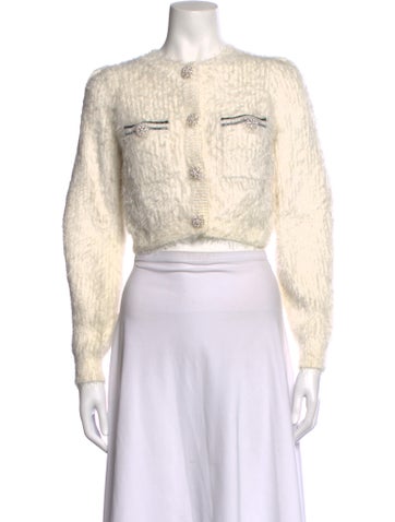 Pre-owned Self-portrait Crew Neck Sweater In Neutrals