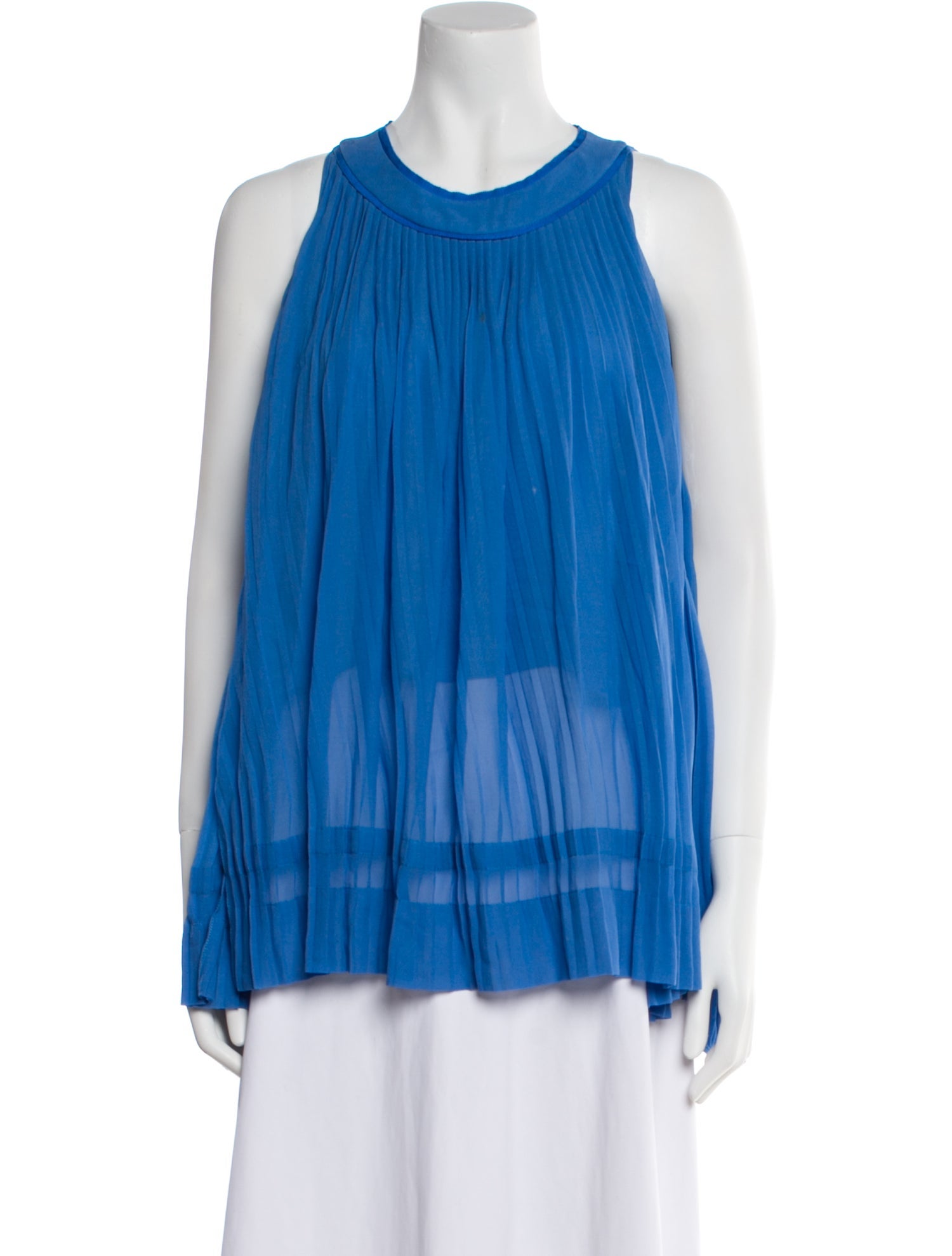 SemSem Silk Scoop Neck Blouse