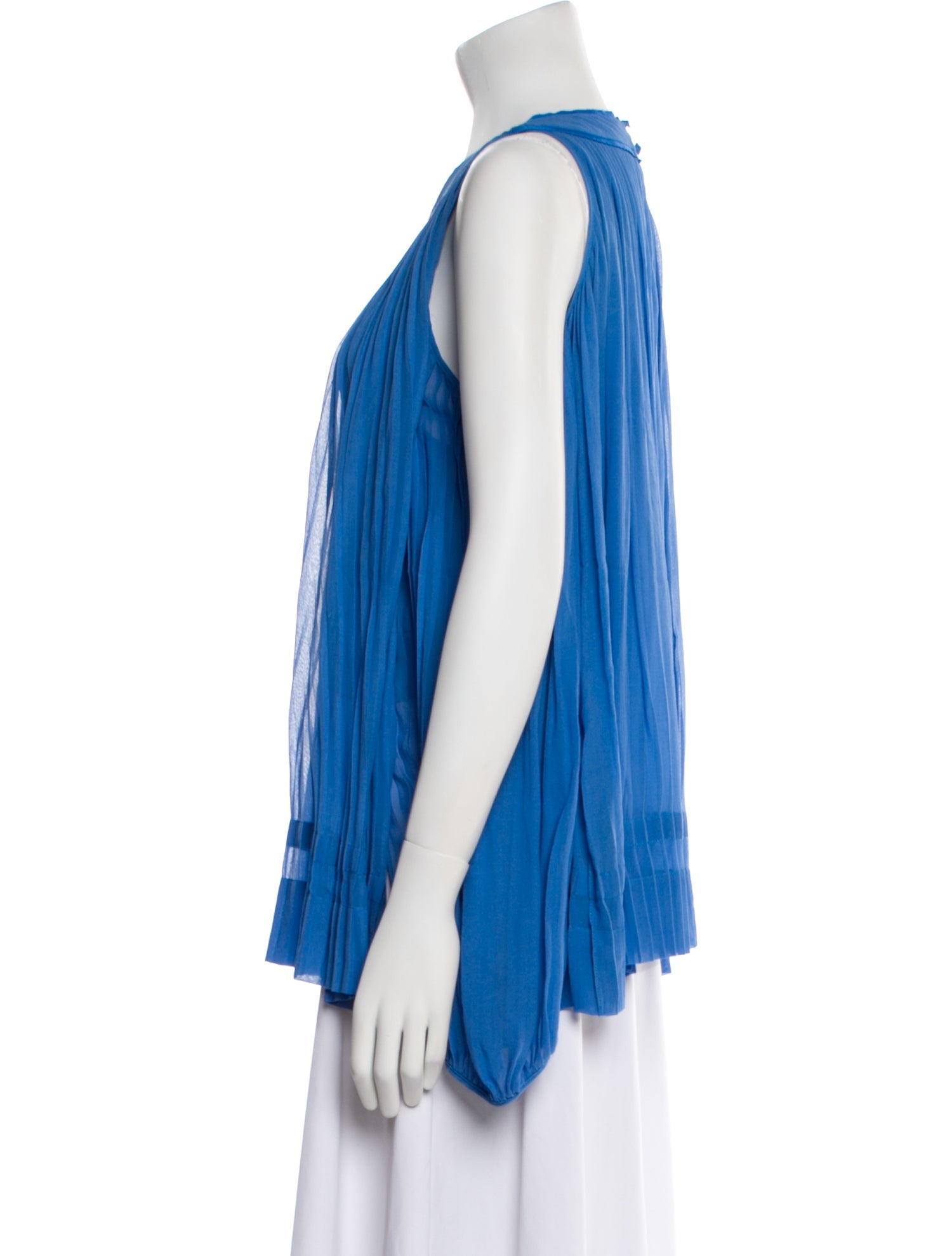 SemSem Silk Scoop Neck Blouse