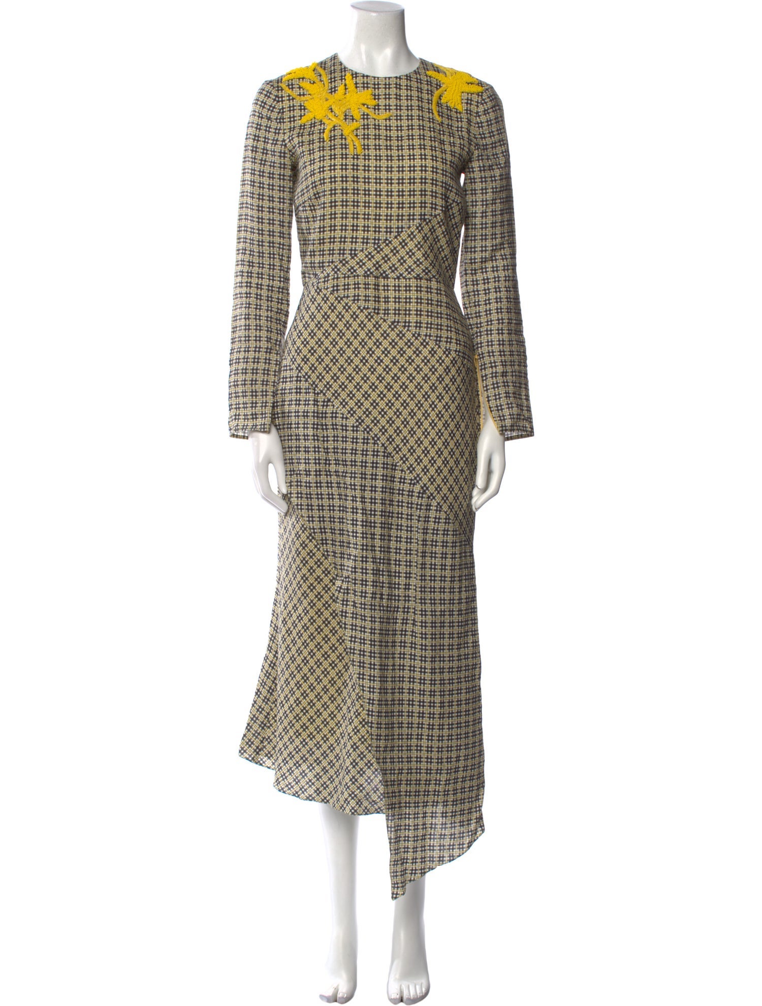 SemSem Plaid Print Long Dress