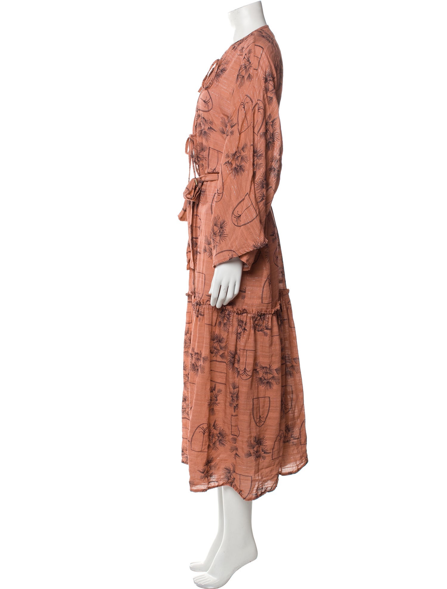 Sensi Studio Printed Glitter Accents Robe