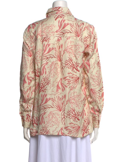 Sensi Studio Printed Long Sleeve Button-Up Top
