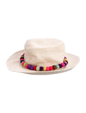 Sensi Studio Hats Raffia Woven Fedora Hat
