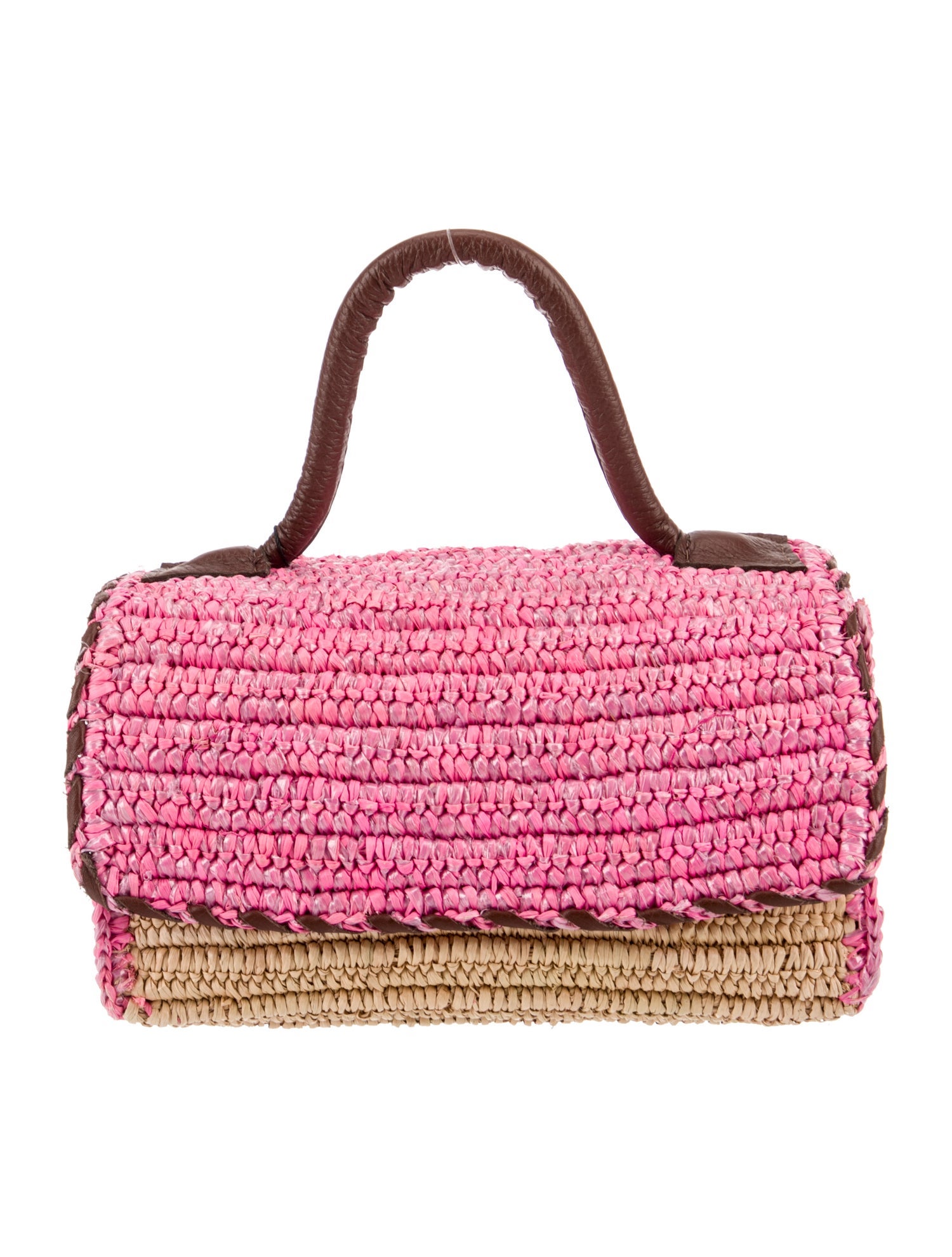 Sensi Studio Raffia Top Handle Bag