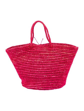 Sensi Studio Straw Bucket Bag