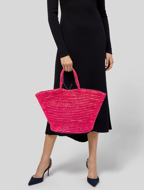 Sensi Studio Straw Bucket Bag