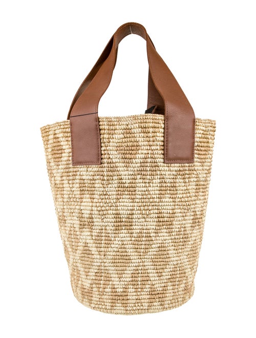 Sensi Studio Raffia Bucket Bag