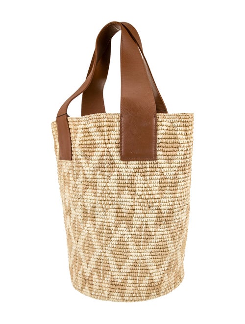 Sensi Studio Raffia Bucket Bag