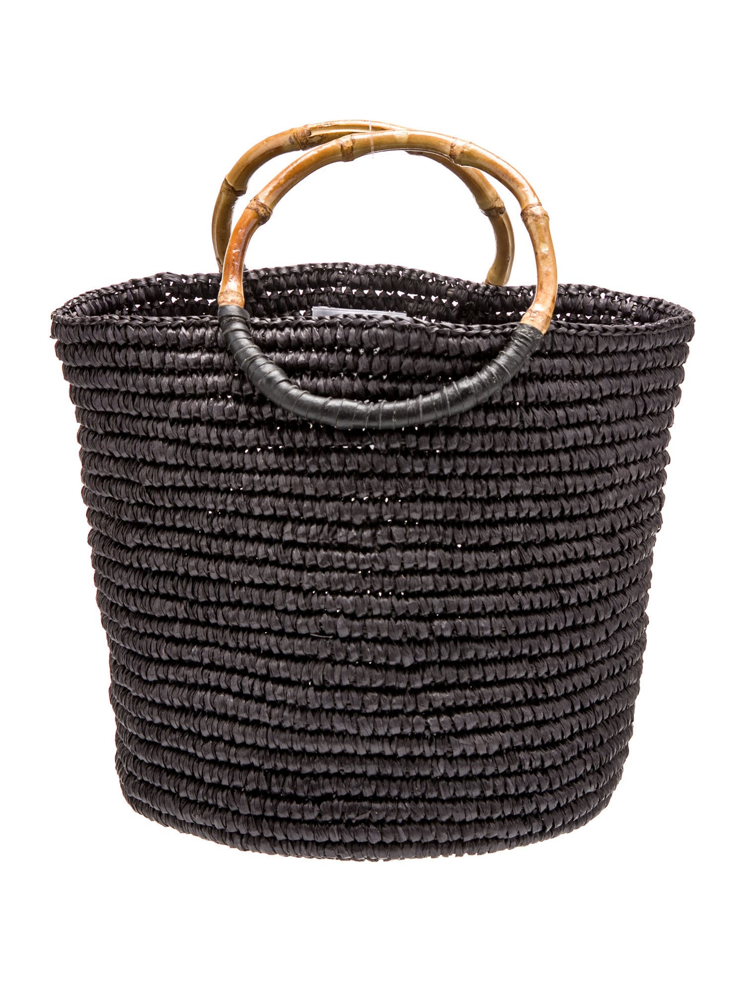 Sensi Studio Raffia Bucket Bag