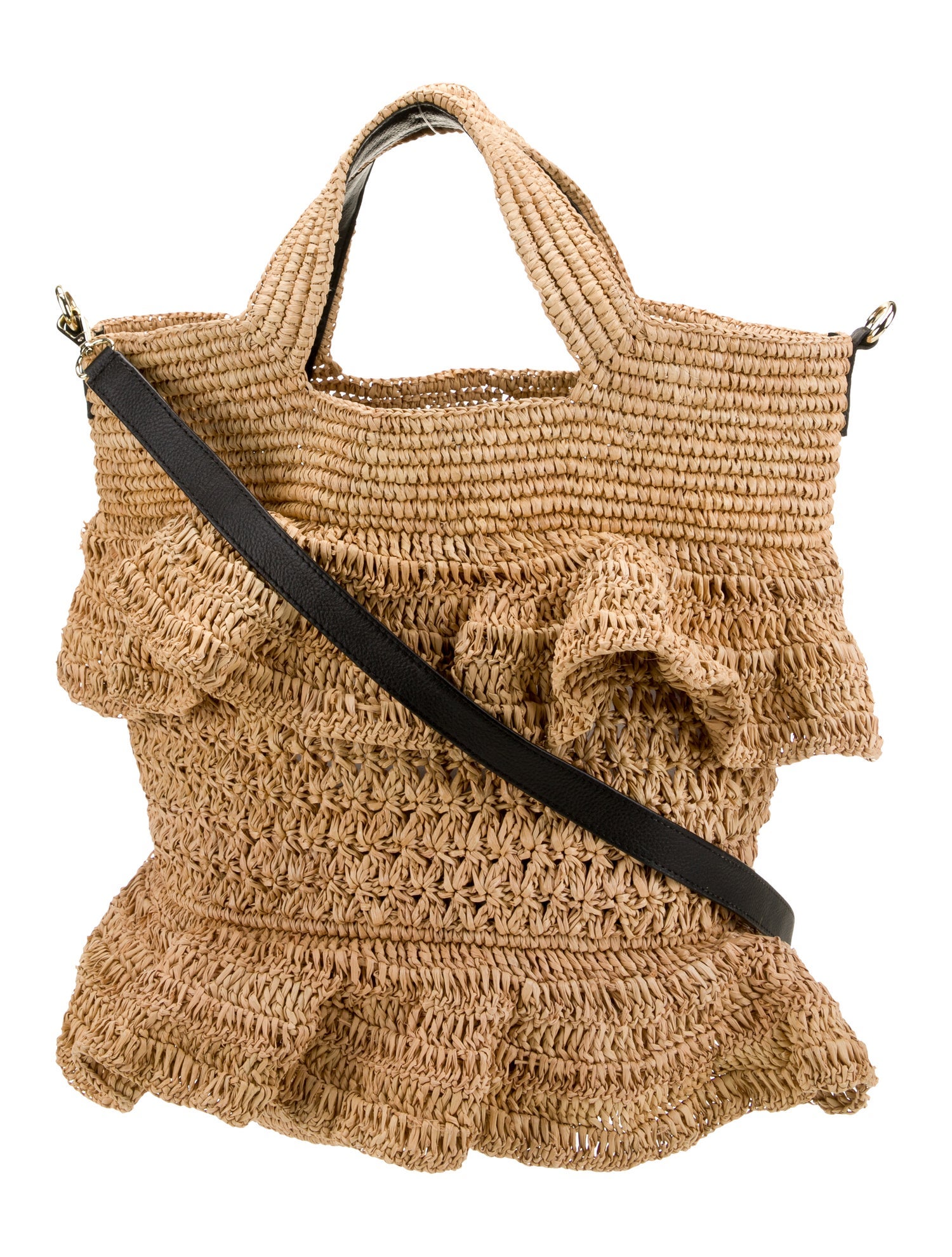 Sensi Studio Raffia Crossbody Bag