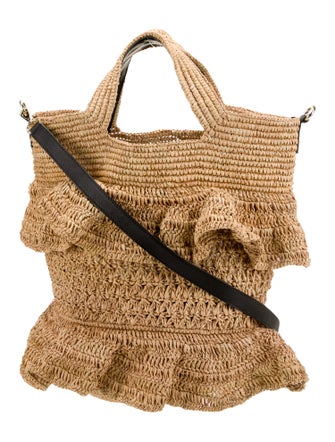 Sensi Studio Raffia Crossbody Bag