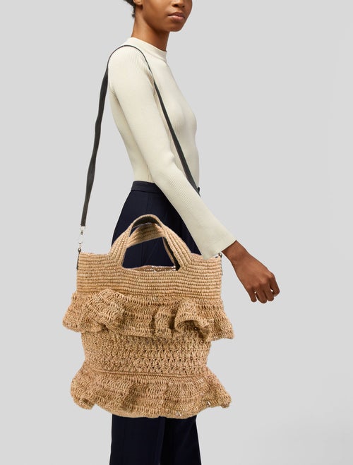 Sensi Studio Raffia Crossbody Bag