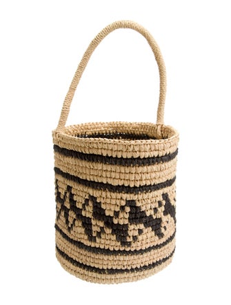 Sensi Studio Raffia Bucket Bag