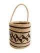 Sensi Studio Raffia Bucket Bag