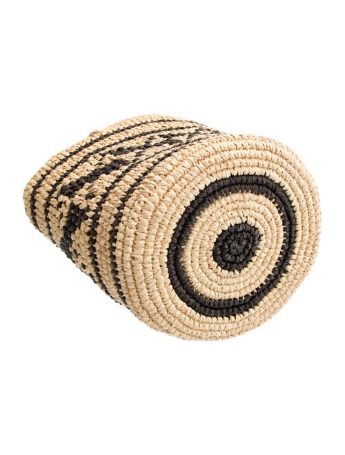 Sensi Studio Raffia Bucket Bag