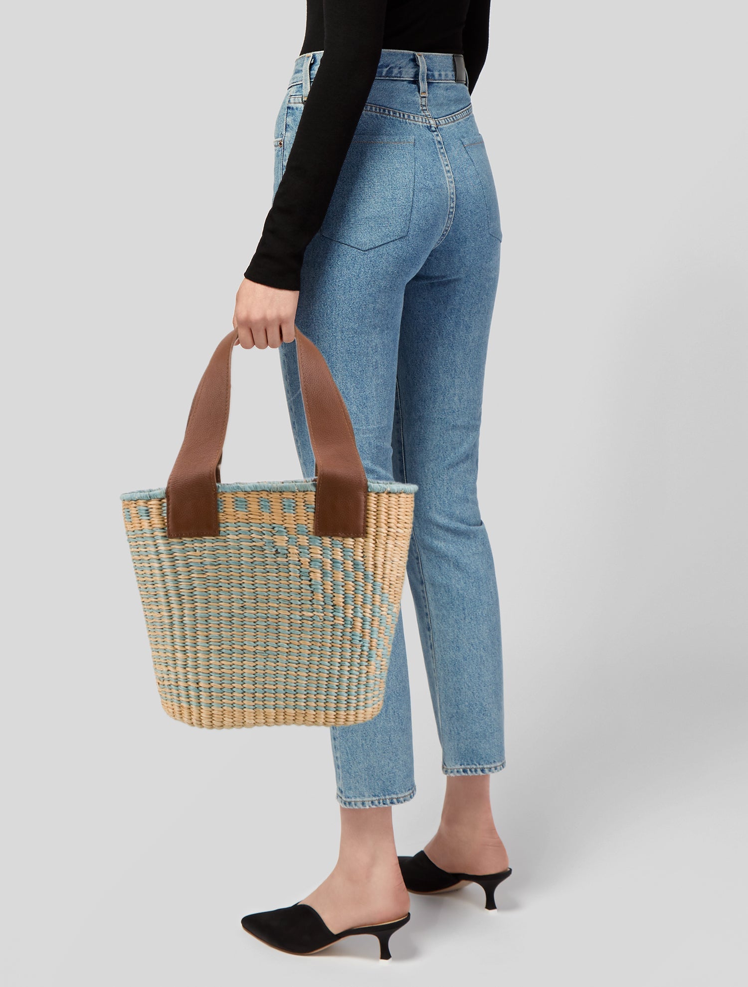 Sensi Studio Raffia Tote