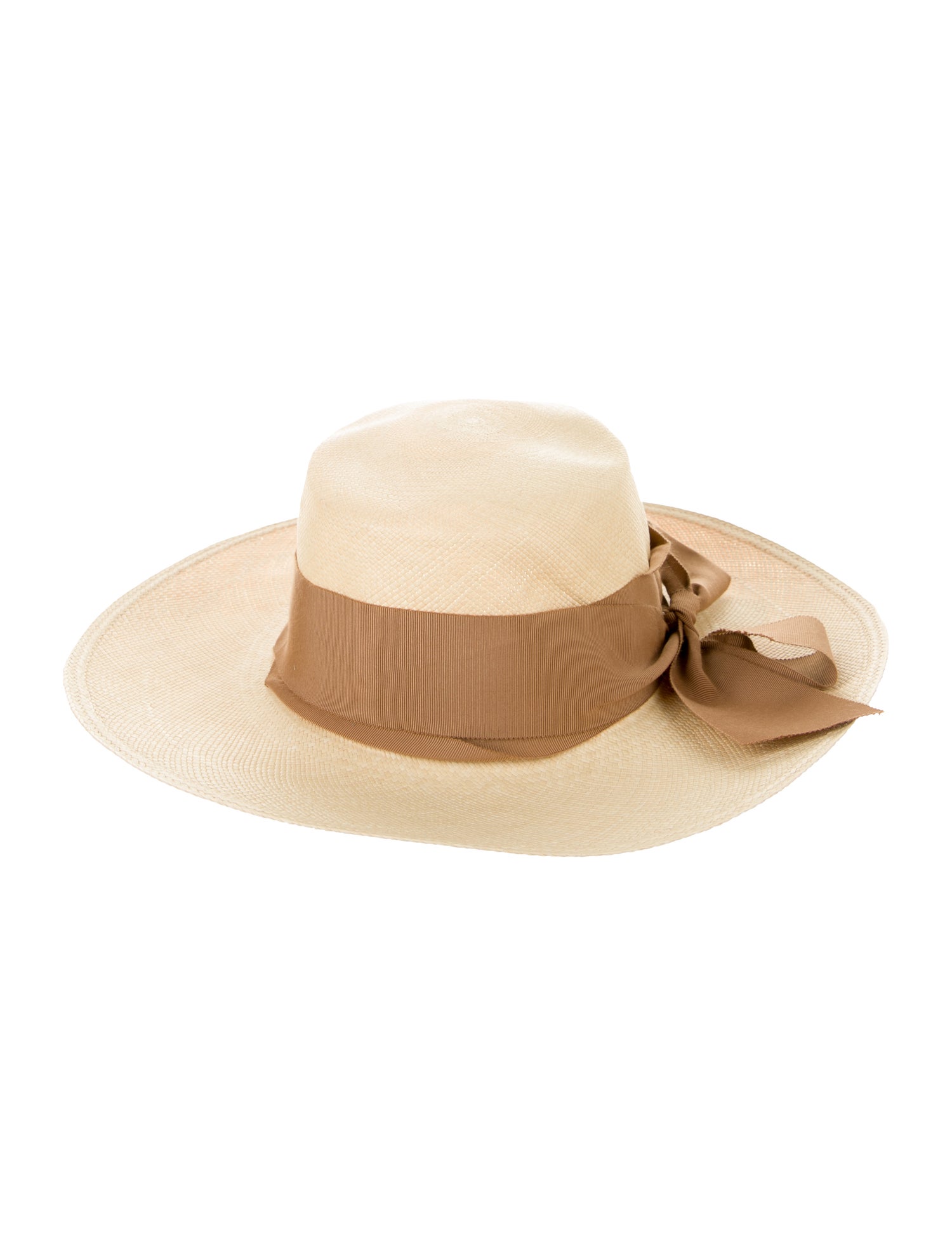 Sensi Studio Grosgrain-Trim Wide Brim Hat w/Tags