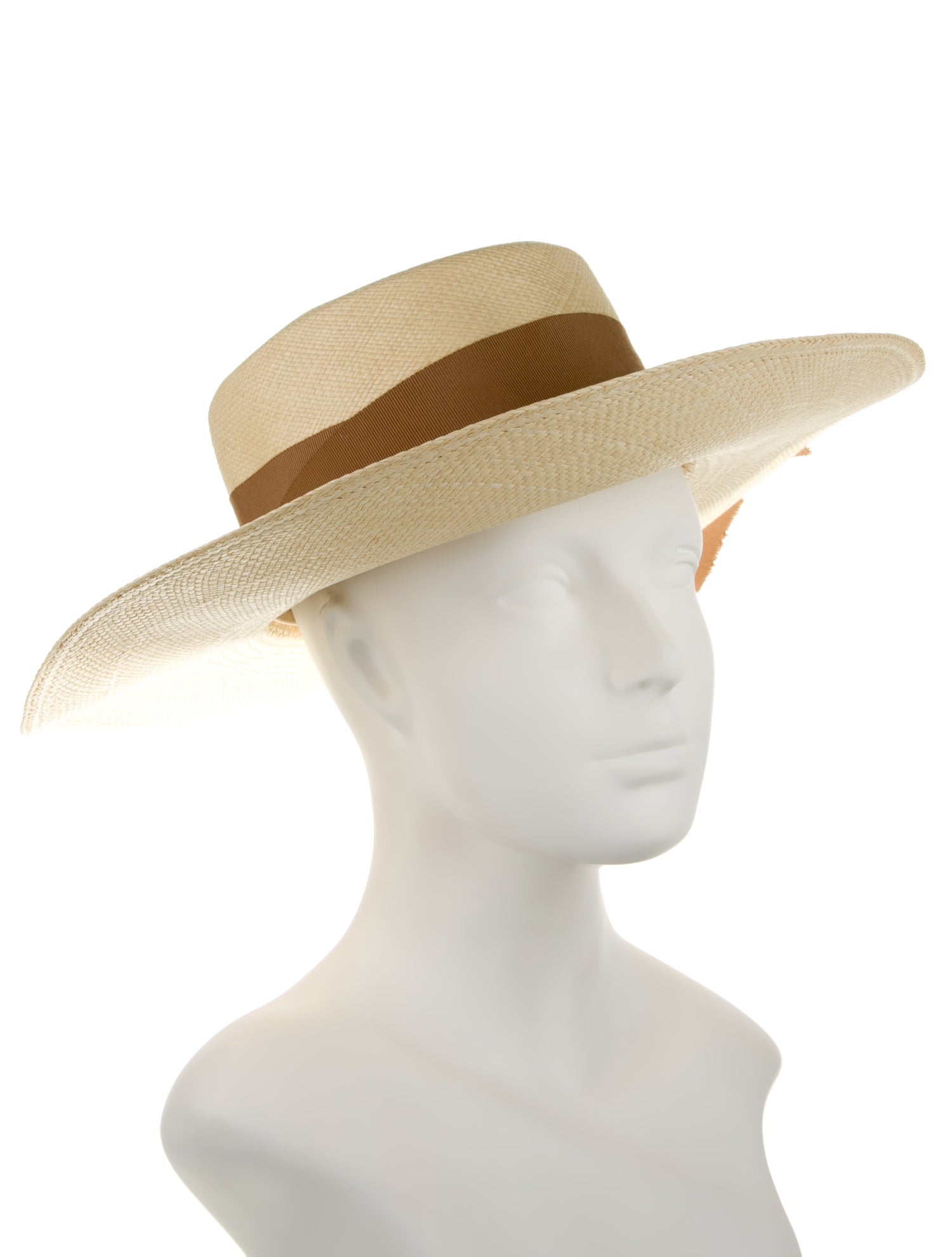 Sensi Studio Grosgrain-Trim Wide Brim Hat w/Tags