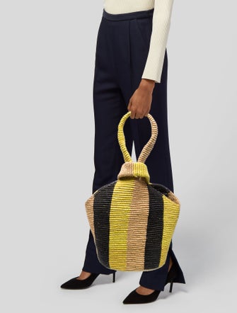 Sensi Studio Raffia Minaudière