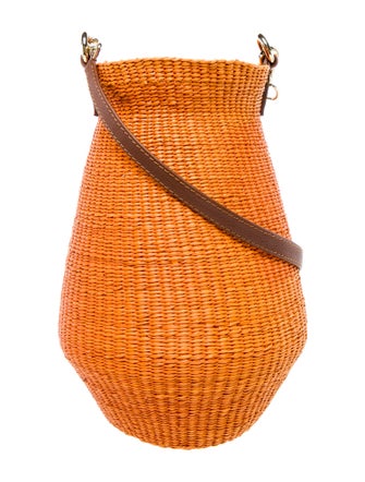 Sensi Studio Straw Bucket Bag
