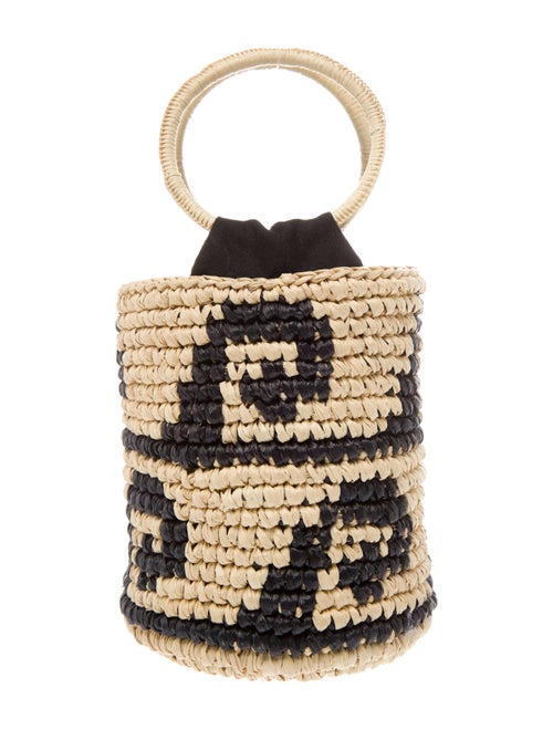 Sensi Studio Raffia Bucket Bag