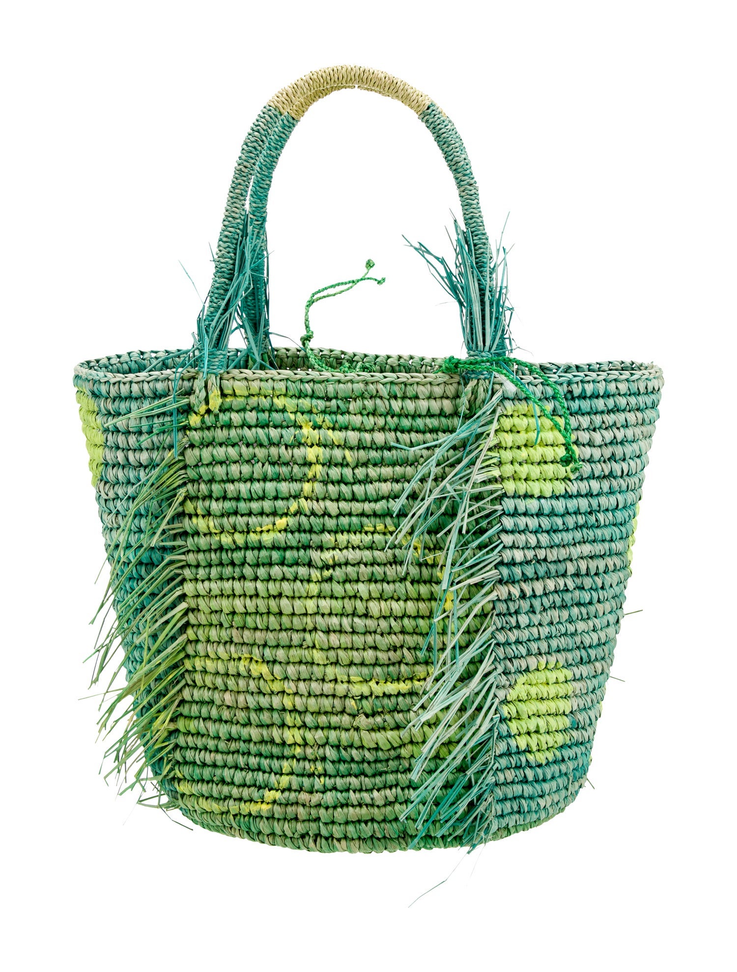 Sensi Studio Raffia Bucket Bag