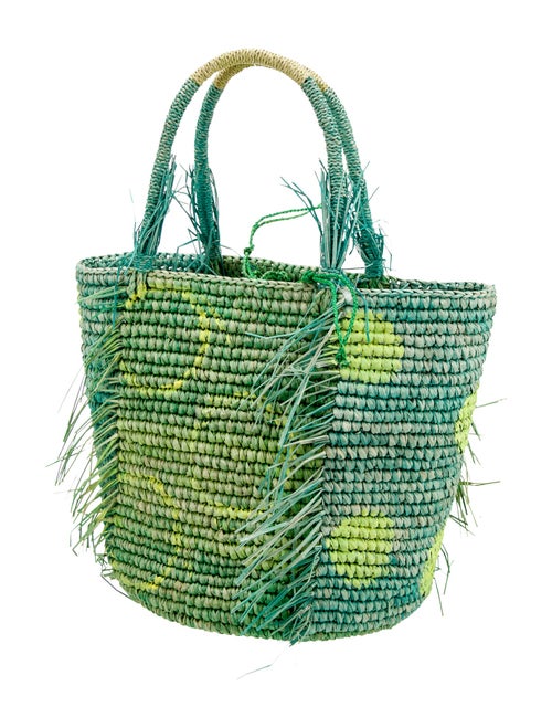 Sensi Studio Raffia Bucket Bag
