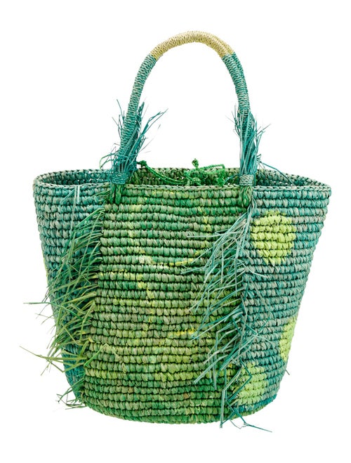Sensi Studio Raffia Bucket Bag