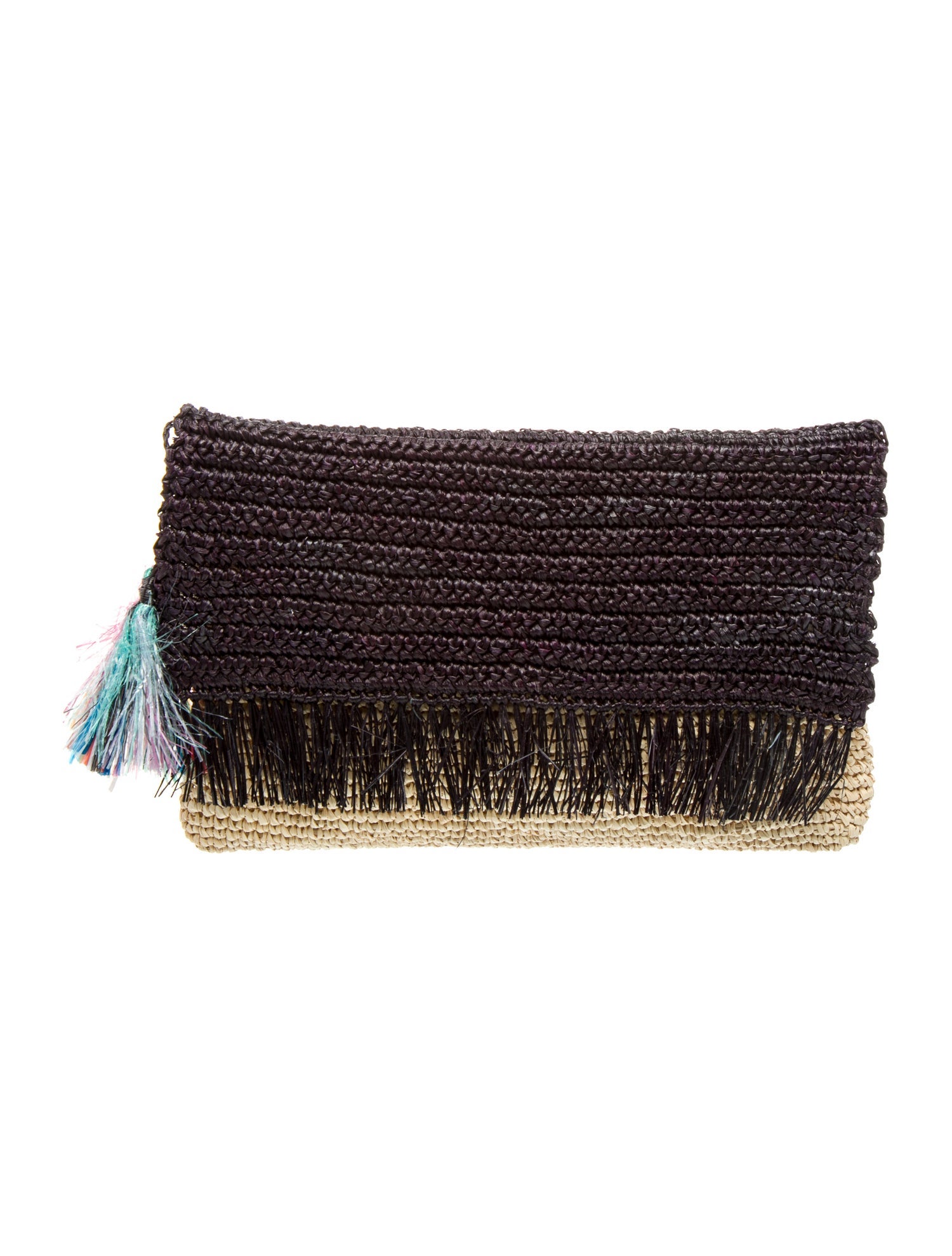 Sensi Studio Raffia Clutch