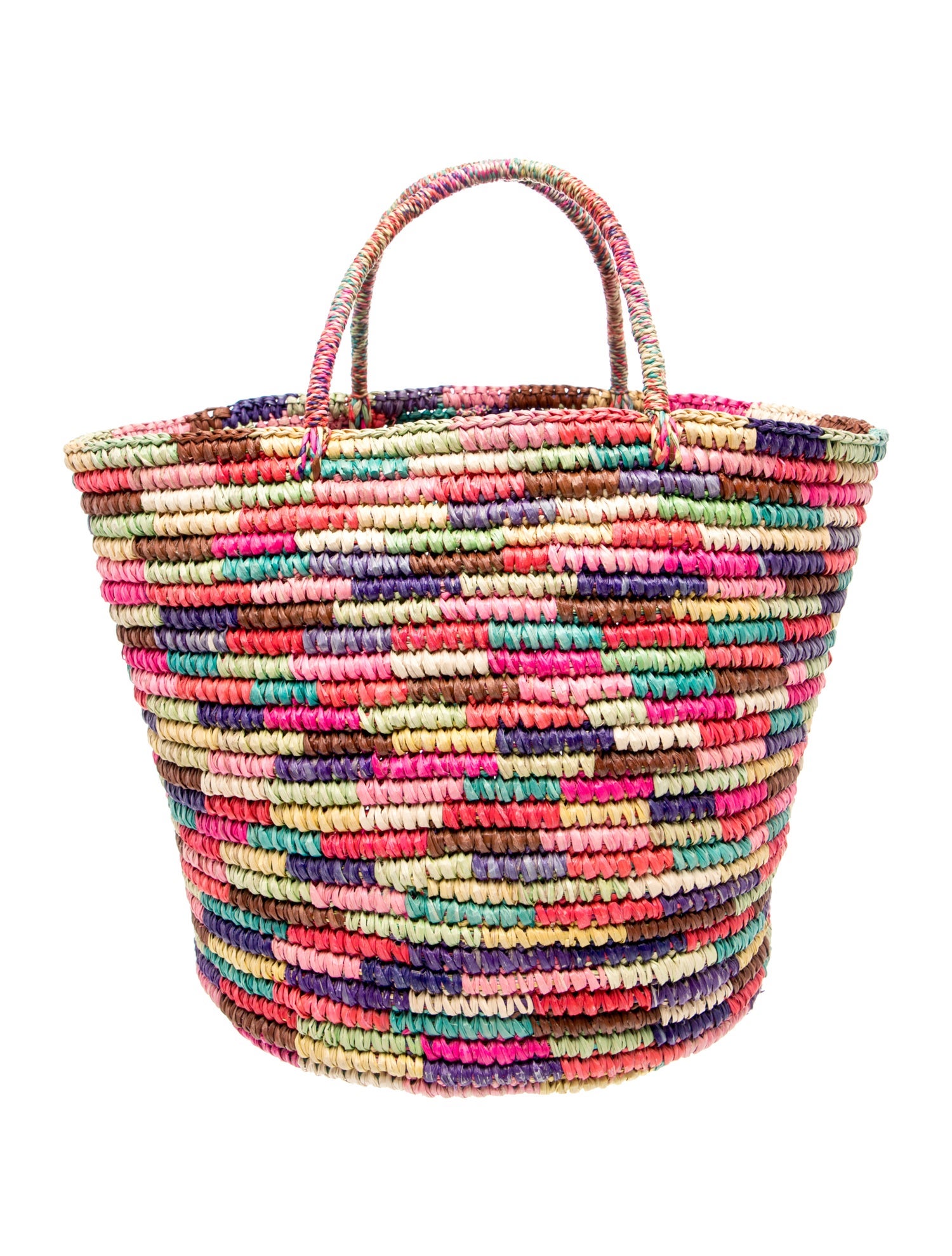 Sensi Studio Straw Top Handle Bag