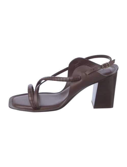 Soeur Leather Slingback Sandals
