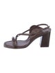Soeur Leather Slingback Sandals