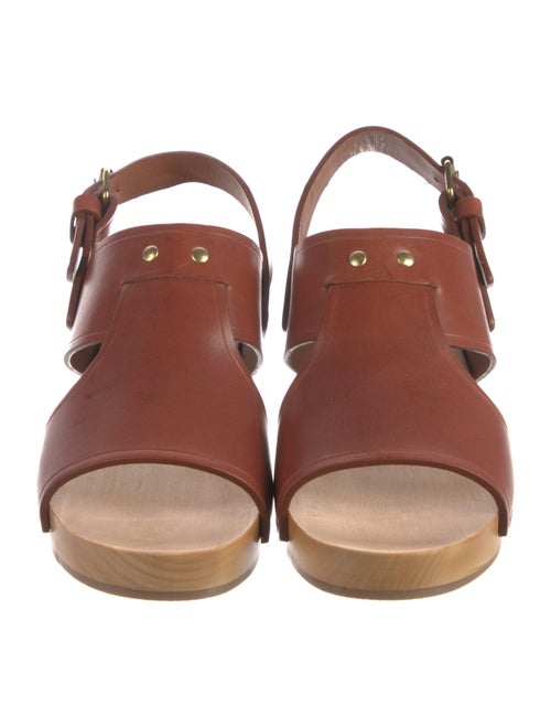 Soeur Leather Slingback Sandals