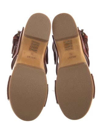 Soeur Leather Slingback Sandals