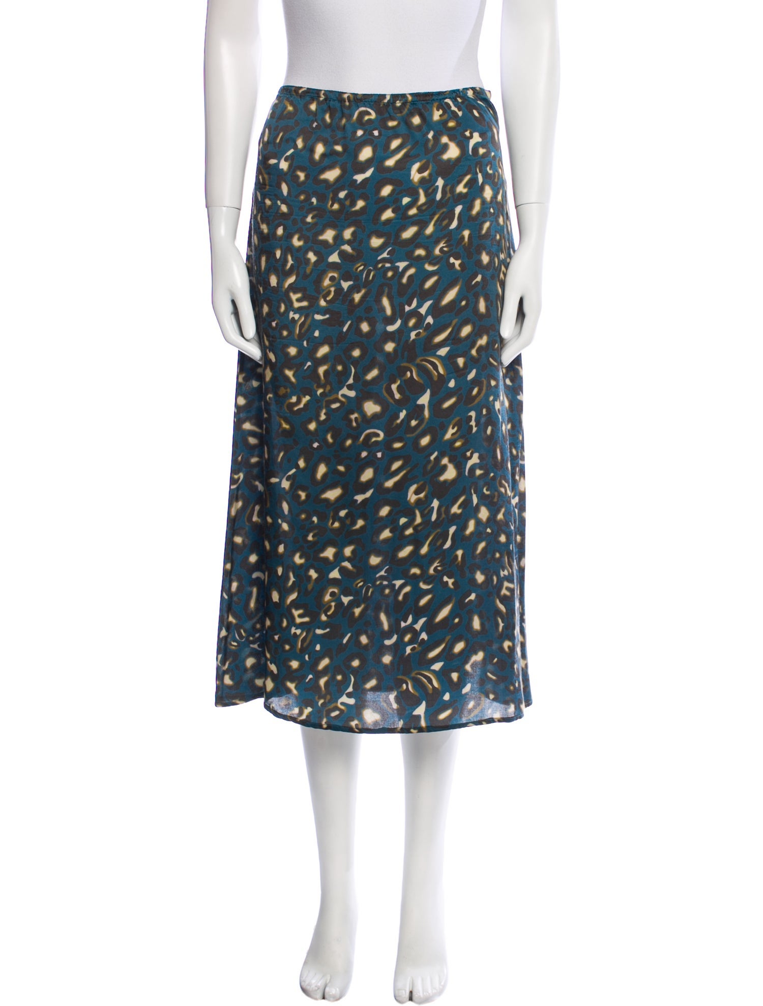 Soeur Silk Midi Length Skirt