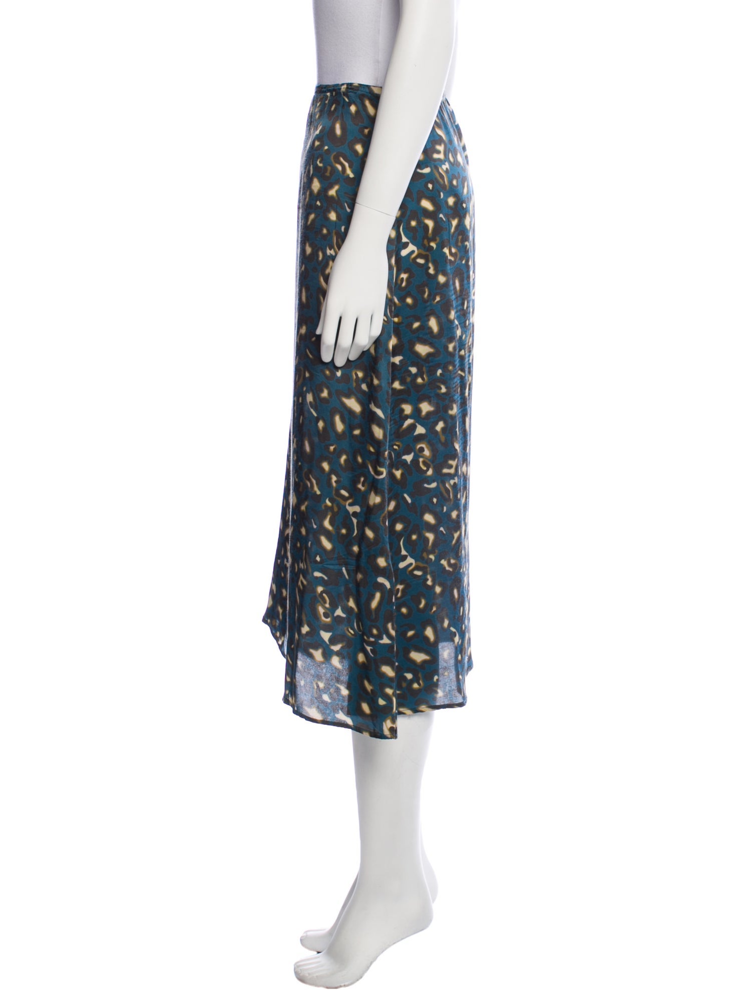 Soeur Silk Midi Length Skirt