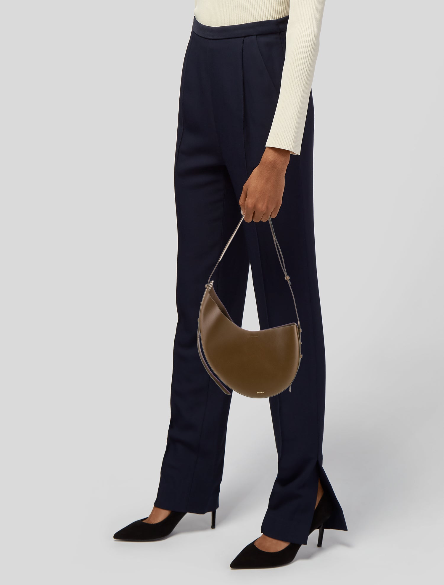 Soeur Leather Shoulder Bag