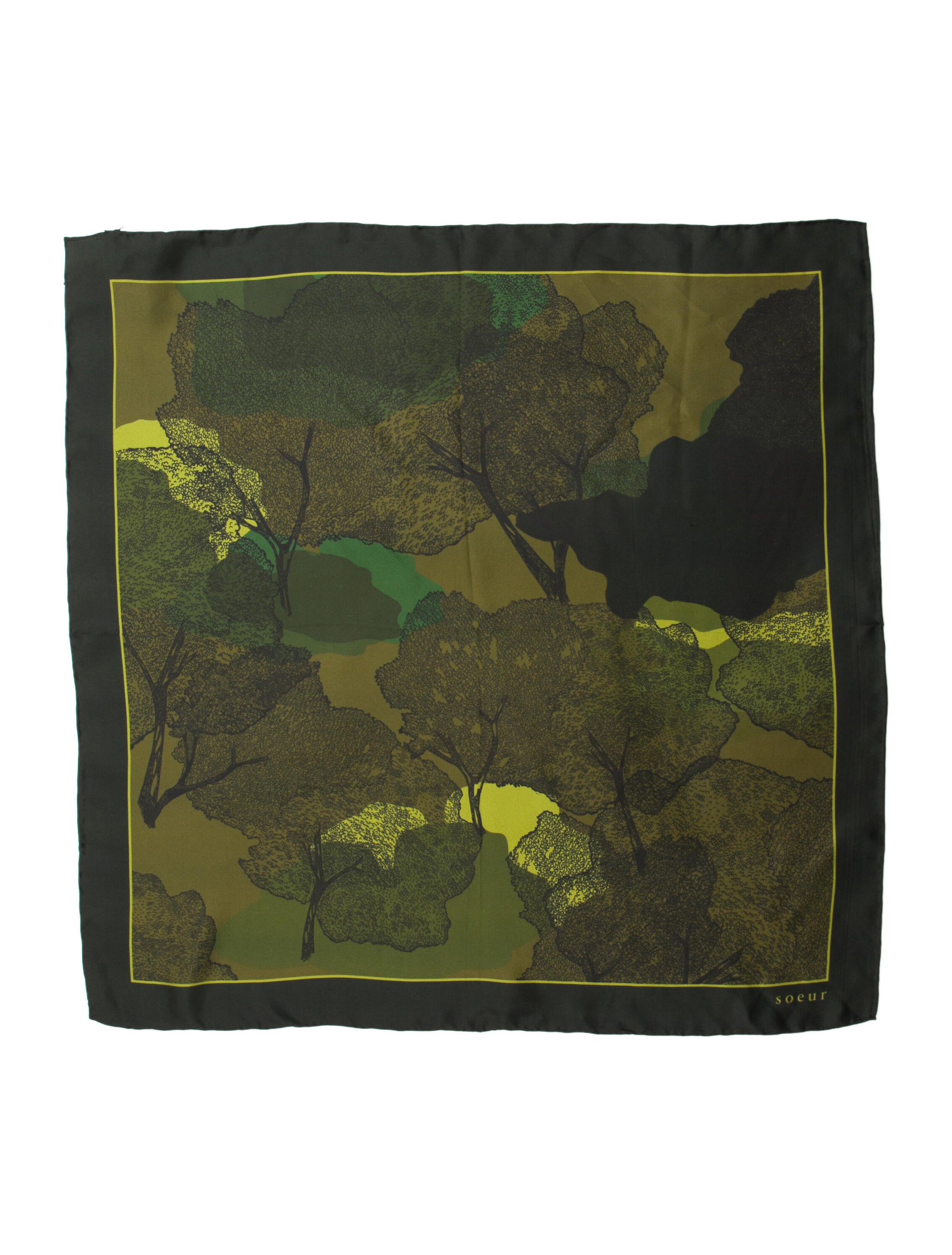 Soeur Silk Printed Scarf w/ Tags