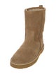 Soeur Suede Raw-Edge Trim Boots