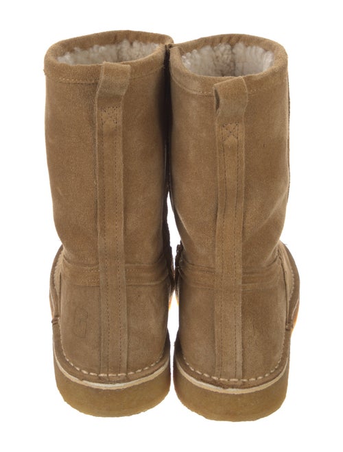 Soeur Suede Raw-Edge Trim Boots