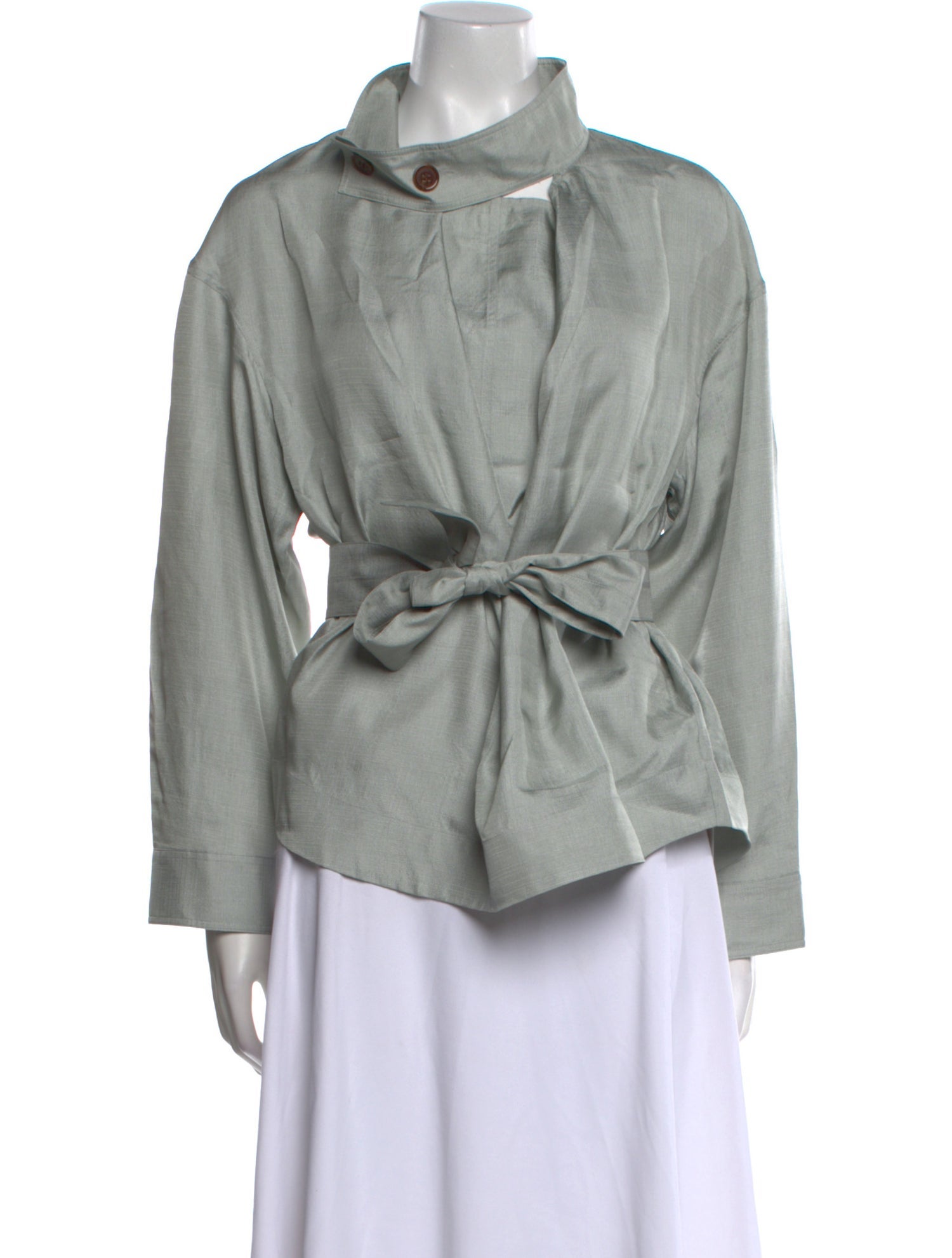 Soeur Silk Cowl Neck Sweatshirt