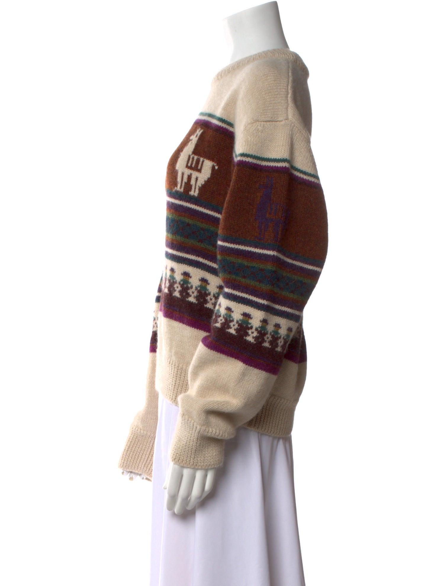 Soeur Striped Crew Neck Sweater