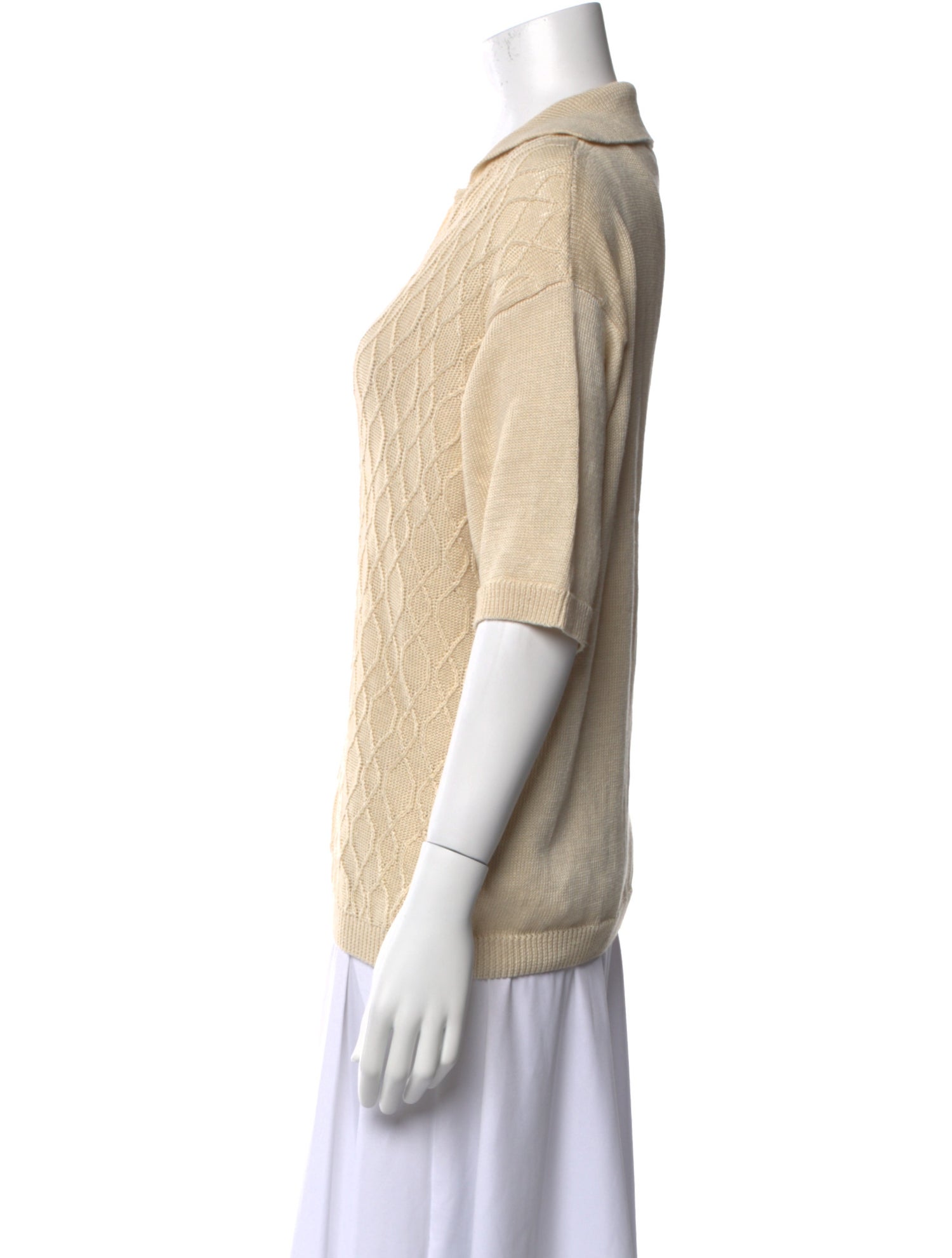 Soeur Linen V-Neck Top