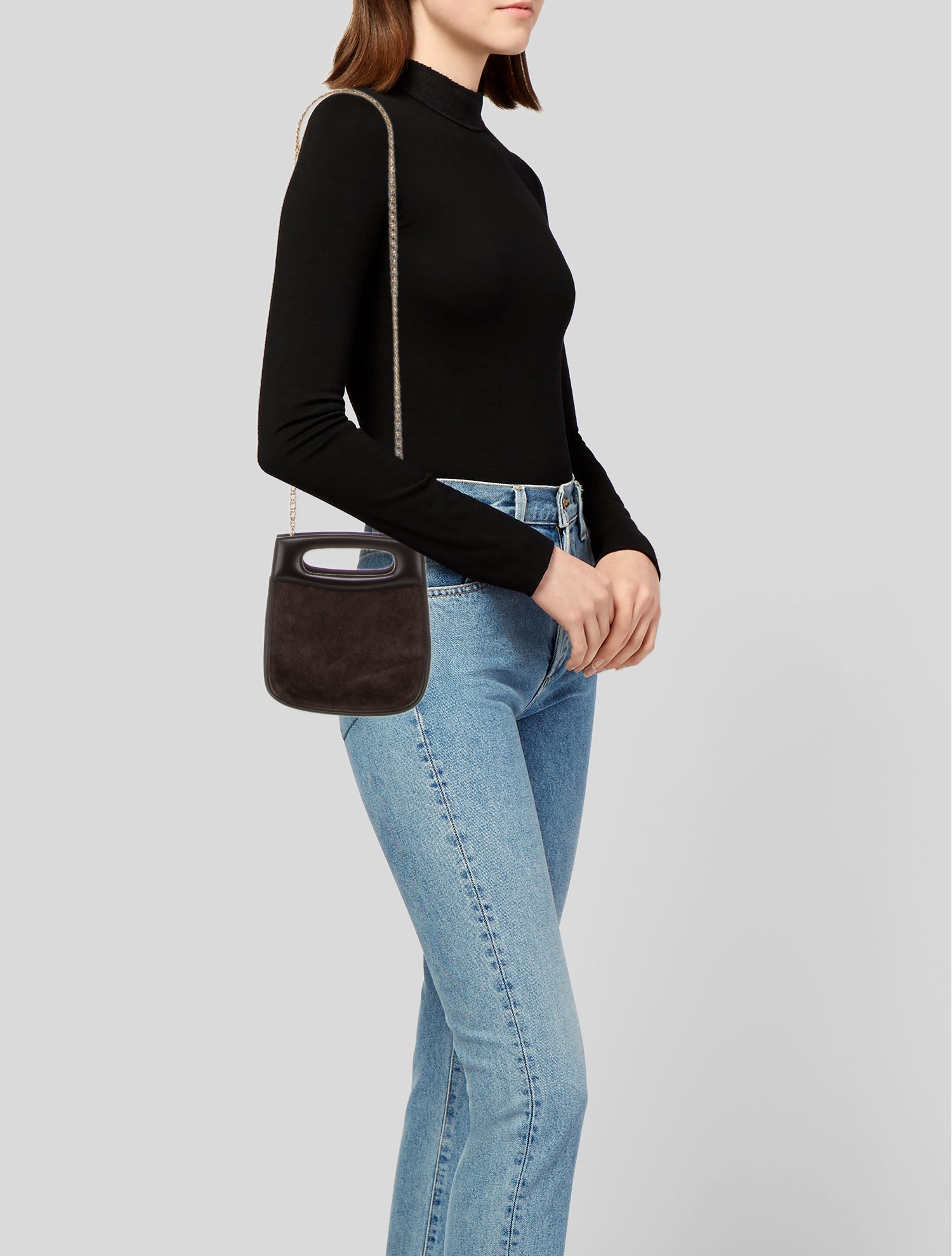 Soeur Leather Evening Bag