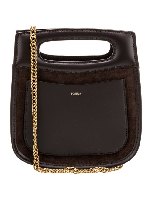 Soeur Leather Evening Bag
