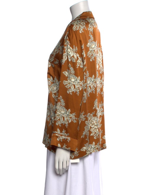 Soeur Floral Print Long Sleeve Button-Up Top